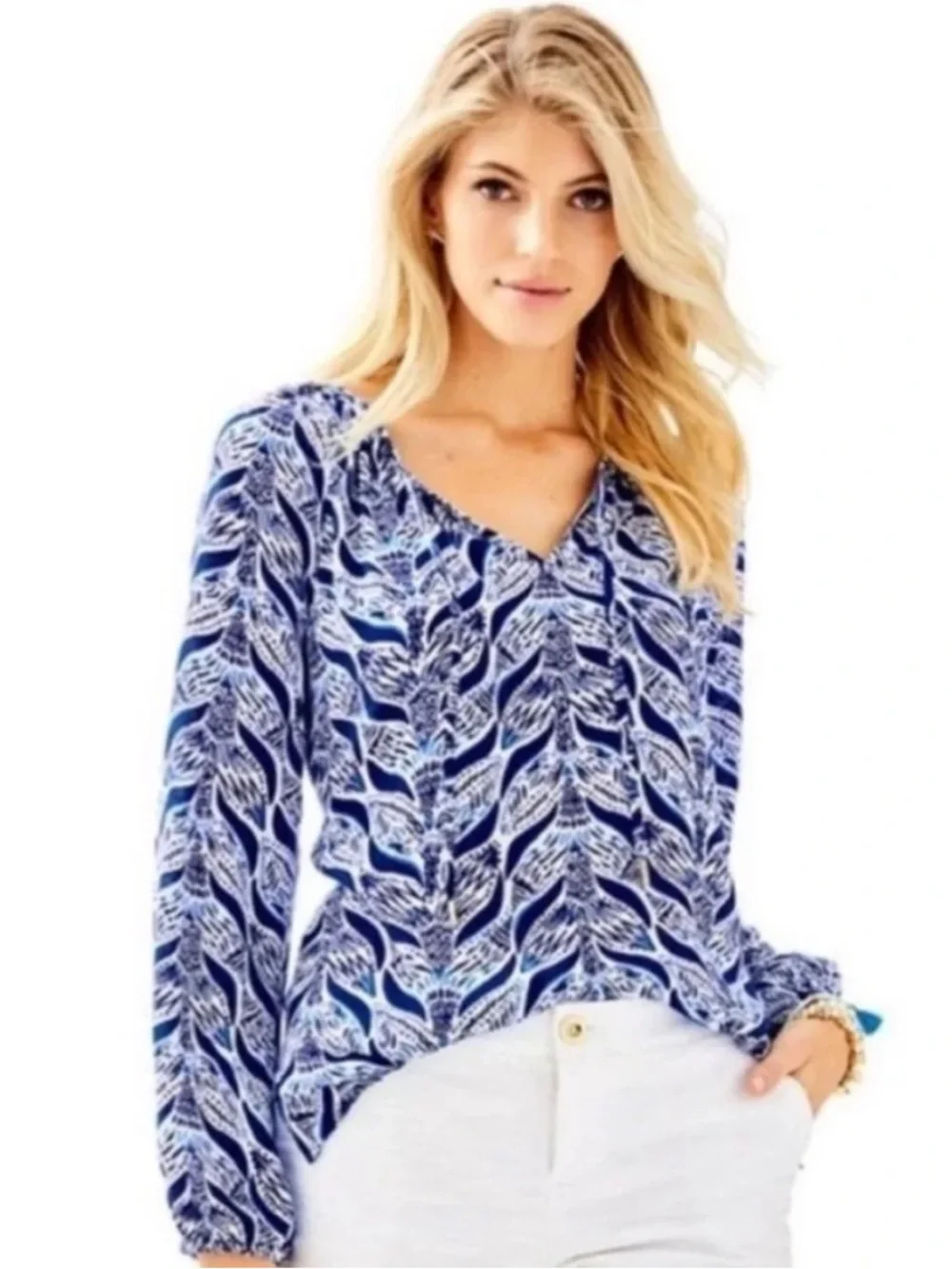 Lilly Pulitzer Blouse Mermaids Tail